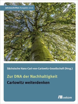 cover image of Zur DNA der Nachhaltigkeit